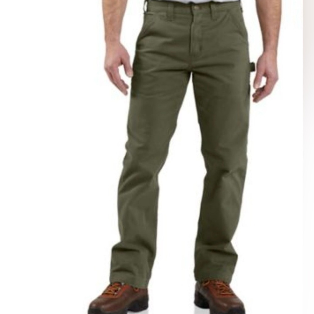 Carhartt Relaxed Fit Carpenter Utility Pants in Military Green